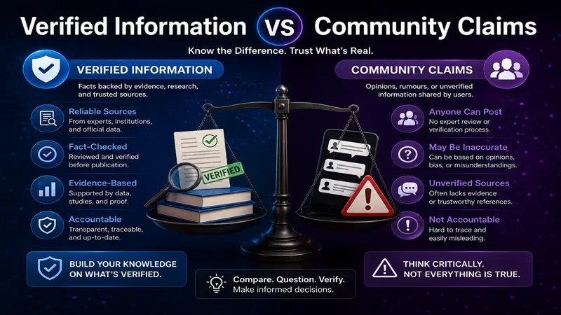 Verified Information vs Community Claims