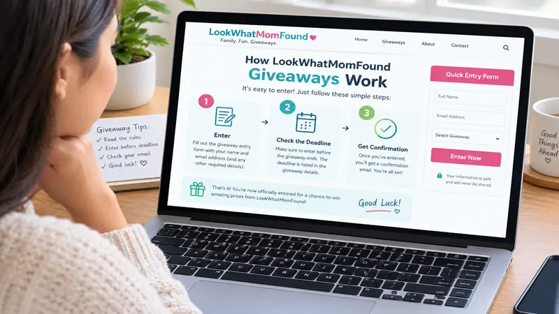 How LookWhatMomFound Giveaways Work