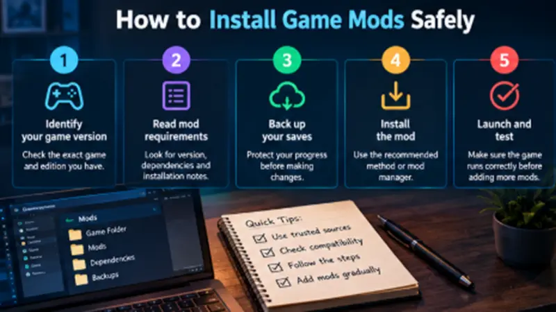 How to Install Game Mods Safely