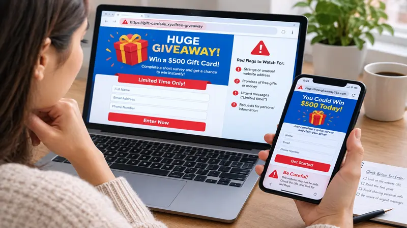 How to Spot a Suspicious Giveaway